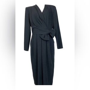 VINTAGE 80’s Union Joan Leslie Black Dress